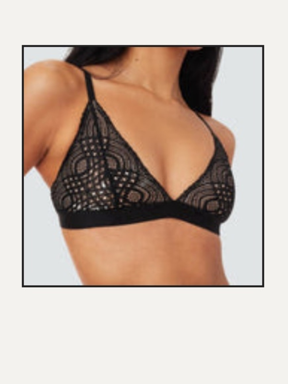 Pepper Lace Triangle Bralette